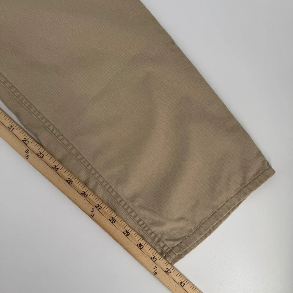 Polo Ralph Lauren Mens Tan Khaki Straight Leg Chino Pants 34x32 5-Pocket Cotton